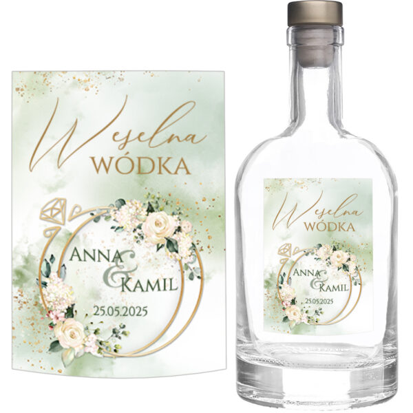 naklejki na alkohol weselny