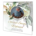 Zaproszenia na Chrzest - Selena - ze zdjęciem