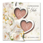 Zaproszenia ślubne wycinane serca - Diana2 - obrazek 10