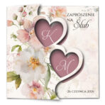 Zaproszenia ślubne wycinane serca - Diana2 - obrazek 4