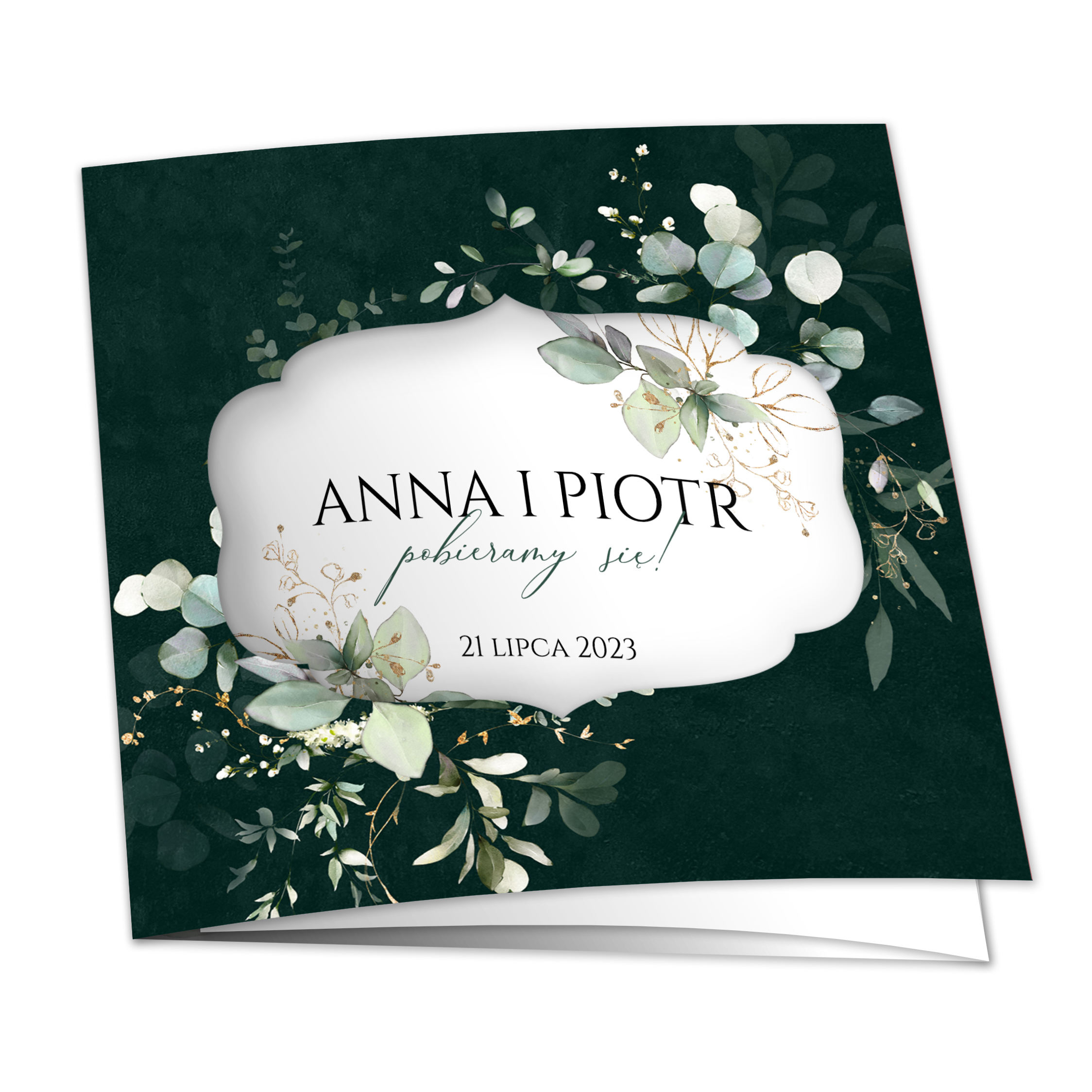 Cw2-zaproszenia-slubne-wycinane-kwiaty-zielone Zaproszenia ślubne wycinane - Erin2 - 4 wzory - obrazek 1