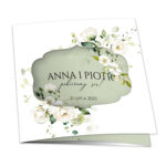 Zaproszenia ślubne wycinane - Erin - 4 wzory