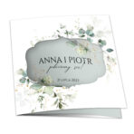 Zaproszenia ślubne wycinane - Erin - 4 wzory - obrazek 2