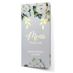 Menu weselne złocone