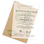 Zaproszenia ślubne EKO A6 z kalką -8 wzorów - obrazek 2