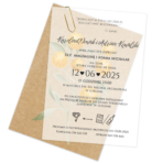 Zaproszenia ślubne EKO A6 z kalką -8 wzorów - obrazek 3