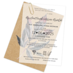 Zaproszenia ślubne EKO A6 z kalką -8 wzorów - obrazek 5