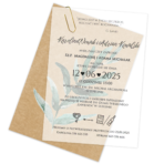Zaproszenia ślubne EKO A6 z kalką -8 wzorów - obrazek 6