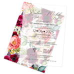 Zaproszenia ślubne FLORA A6 z kalką -12 wzorów - obrazek 2