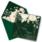 Zaproszenia Ślubne - Ozdobna koperta - Brygida - 10 wzorów