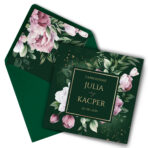 Zaproszenia Ślubne - Ozdobna koperta - Brygida - 10 wzorów - obrazek 4