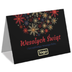 Kartki Świąteczne A6 firmowe ciemne z logo - 10 wzorów - obrazek 7