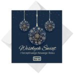 Kartki Świąteczne firmowe z logo ciemne - 10 wzorów - obrazek 2