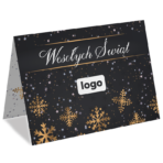 Kartki Świąteczne A6 firmowe ciemne z logo - 10 wzorów - obrazek 5