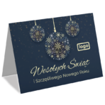 Kartki Świąteczne A6 firmowe ciemne z logo - 10 wzorów - obrazek 9