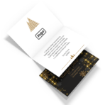 Kartki Świąteczne A6 firmowe ciemne z logo - 10 wzorów - obrazek 2