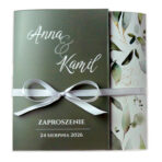 Zaproszenia ślubne składane - Wera - 4 wzory - obrazek 7