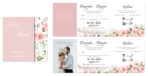 Zaproszenia ślubne składane - Wera - 4 wzory - obrazek 2