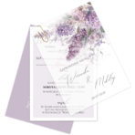 Zaproszenia ślubne IRIS A6 z kalką -7 wzorów - obrazek 5
