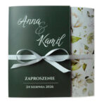 Zaproszenia ślubne składane - Wera - 4 wzory - obrazek 3