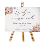 Tablica powitalna 50x70 cm - POZIOMO - 8 wzorów