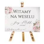 Tablica powitalna 50x70 cm - POZIOMO - Ariana 11 wzorów