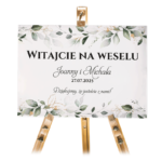 Tablica powitalna 50x70 cm - POZIOMO - Elza 4 wzory