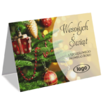 Kartki Świąteczne zdjęcia A6 firmowe z logo - 20 wzorów - obrazek 3