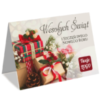 Kartki Świąteczne zdjęcia A6 firmowe z logo - 20 wzorów