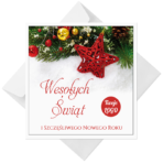 Kartki Świąteczne zdjęcia firmowe z logo - 16 wzorów