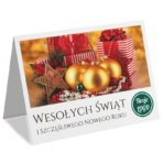 Kartki Świąteczne zdjęcia A6 firmowe z logo - 10 wzorów - obrazek 10