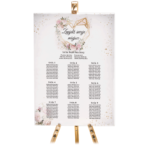 Tablica z usadzeniem gości 90x60 cm - Ariana 11 wzorów