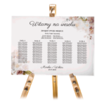 Tablica z usadzeniem gości 50x70 cm - POZIOMO - 8 wzorów - obrazek 4