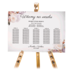 Tablica z usadzeniem gości 50x70 cm - POZIOMO - 8 wzorów - obrazek 6