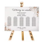 Tablica z usadzeniem gości 50x70 cm - POZIOMO - 8 wzorów