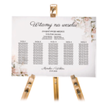 Tablica z usadzeniem gości 50x70 cm - POZIOMO - 8 wzorów