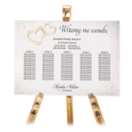 Tablica z usadzeniem gości 50x70 cm - POZIOMO - Ariana 11 wzorów - obrazek 3