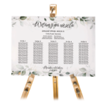 Tablica z usadzeniem gości 50x70 cm - POZIOMO - Elza 4 wzory - obrazek 4