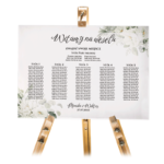 Tablica z usadzeniem gości 50x70 cm - POZIOMO - Elza 4 wzory