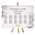 Tablica z usadzeniem gości 90x60 cm - POZIOMO - 8 wzorów - obrazek 9