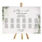 Tablica z usadzeniem gości 90x60 cm - POZIOMO - Elza 4 wzory