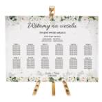 Tablica z usadzeniem gości 90x60 cm - POZIOMO - 8 wzorów