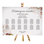 Tablica z usadzeniem gości 90x60 cm - POZIOMO - 8 wzorów - obrazek 4