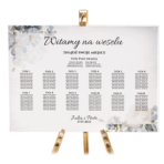 Tablica z usadzeniem gości 90x60 cm - POZIOMO - 8 wzorów - obrazek 5