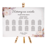 Tablica z usadzeniem gości 90x60 cm - POZIOMO - 8 wzorów - obrazek 6