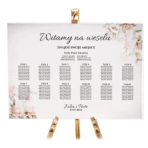 Tablica z usadzeniem gości 90x60 cm - POZIOMO - 8 wzorów - obrazek 8