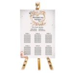 Tablica z usadzeniem gości 70x50 cm - Ariana 11 wzorów