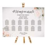 Tablica z usadzeniem gości 90x60 cm - POZIOMO - Ariana 11 wzorów - obrazek 6