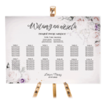 Tablica z usadzeniem gości 90x60 cm - POZIOMO - Ariana 11 wzorów - obrazek 8