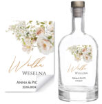 Naklejki na wódkę weselną - Iris - 8 szt. - obrazek 4